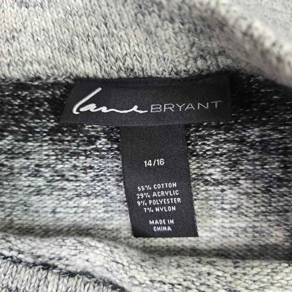 Lane Bryant Matching Skirt & Sweater Outfit Women's 14/16 Space Dye Knit‎ Pencil